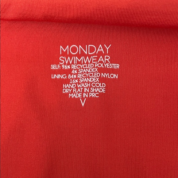 🎄Monday Swimwear Vibrant Red Bikini Bottom size 14 - Picture 4 of 10